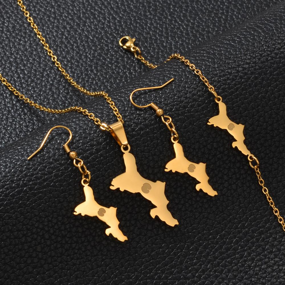 Seychelles With Coconut Tree Turtle Coco De Mer and Hibiscus Flowers Necklaces Earrings and 18CM Bracelets Jewelry #560862