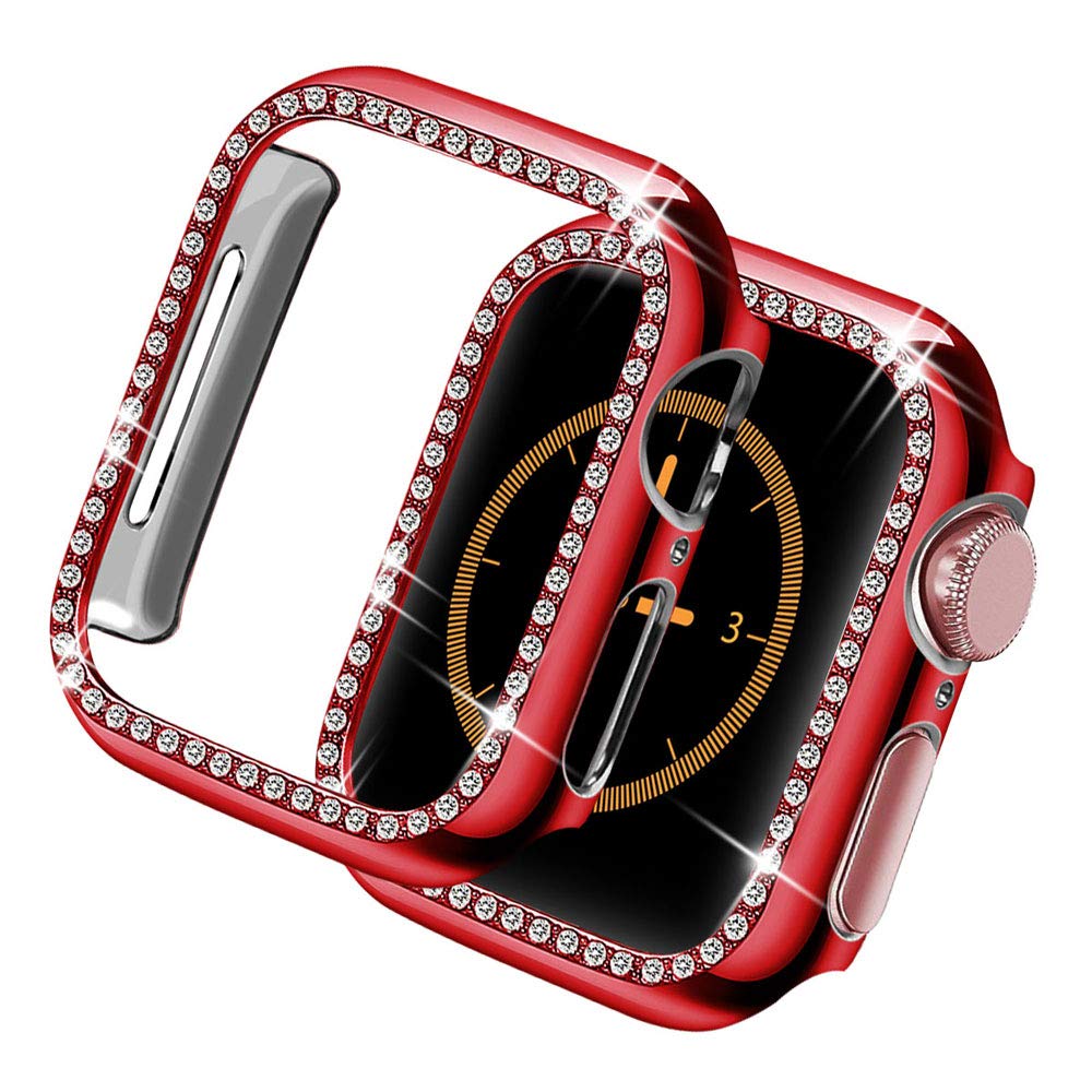 Роскошный чехол для Apple Watch Case 44 мм 40 мм IWatch 42 мм 38 мм Алмазный защитный бампер Apple Watch Series 6 5 4 3 2 SE аксессуары