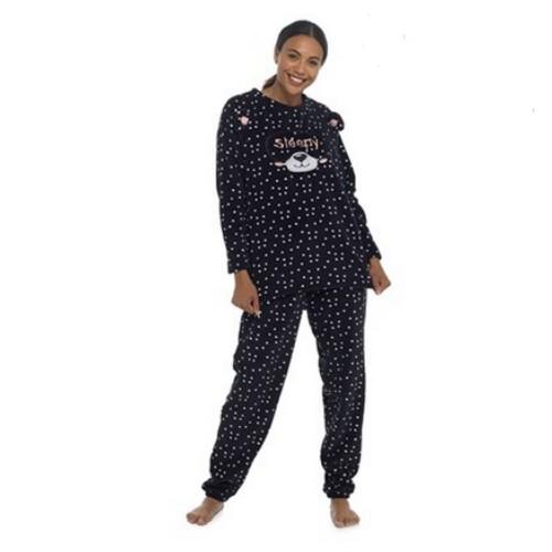 Foxbury Womens/Ladies Panda Twosie Pajamas Set