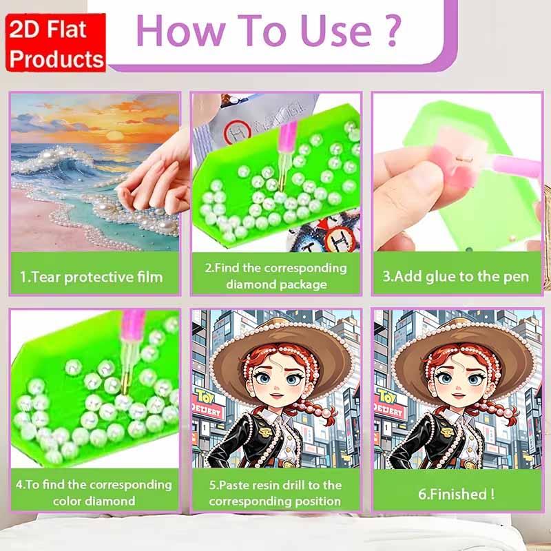 Disney Игрушка для рисования жемчугом История игрушек Триш Ручная работа DIY Картины с жемчугом и драгоценными камнями Поделки Особая форма Декор для стены дома