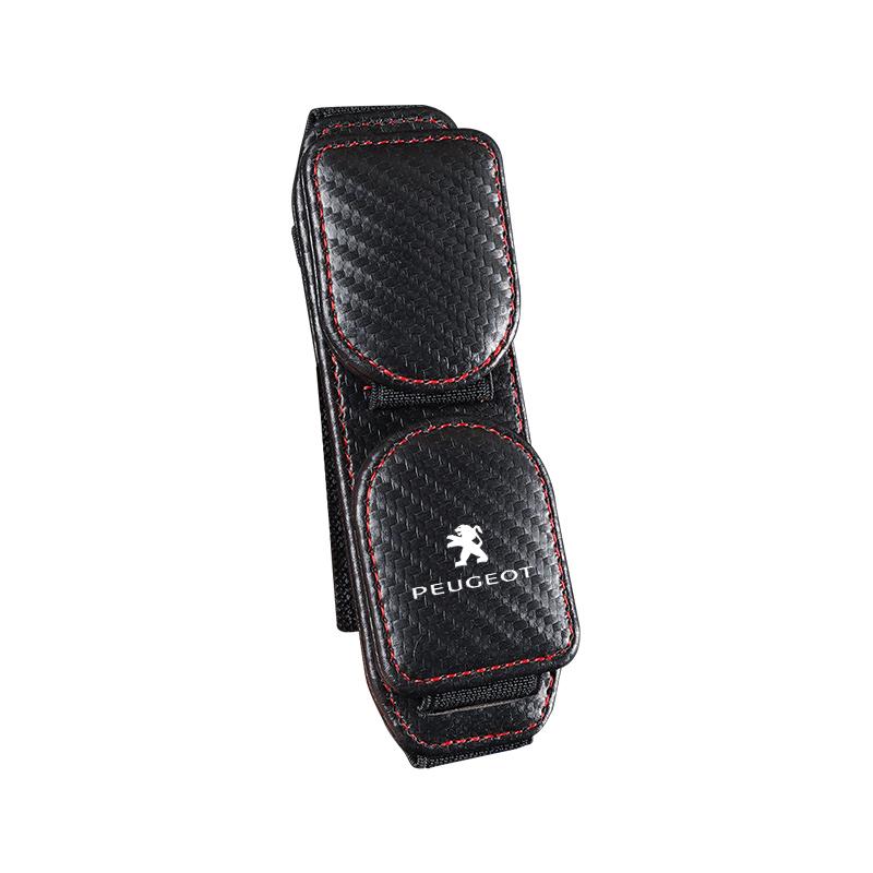 Car Sun Visor Sunglasses Clip Double-layer Ticket Card Clip For Peugeot 3008 308 2008 508 607 106 406 407 307 301 408 5008 4008