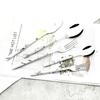 30Pcs Imitation Wooden Handle Dinnerware Cutlery Set Stainless Steel Tableware Knife Fork Spoons Silverware Western Flatware