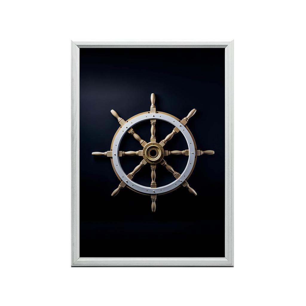 Navigational Elegance Navigational Elegance, 40X50 Cm, Black Aluminum Frame, 230 Gsm Matte Paper