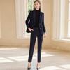 High-End Women's Winter Wool Blend Professional Suit for College Students and Interviews