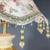 Table Fringe Beads Lamp Cover E27 Cloth Pearl Tassel Table Lamp Shade Bedroom Wall European Style