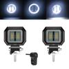 Motorcycle Headlights Round Angel Eye Additional Motorcycle Led Lights Spotlights Auxiliary Fog Lights Motorcycle Accessories