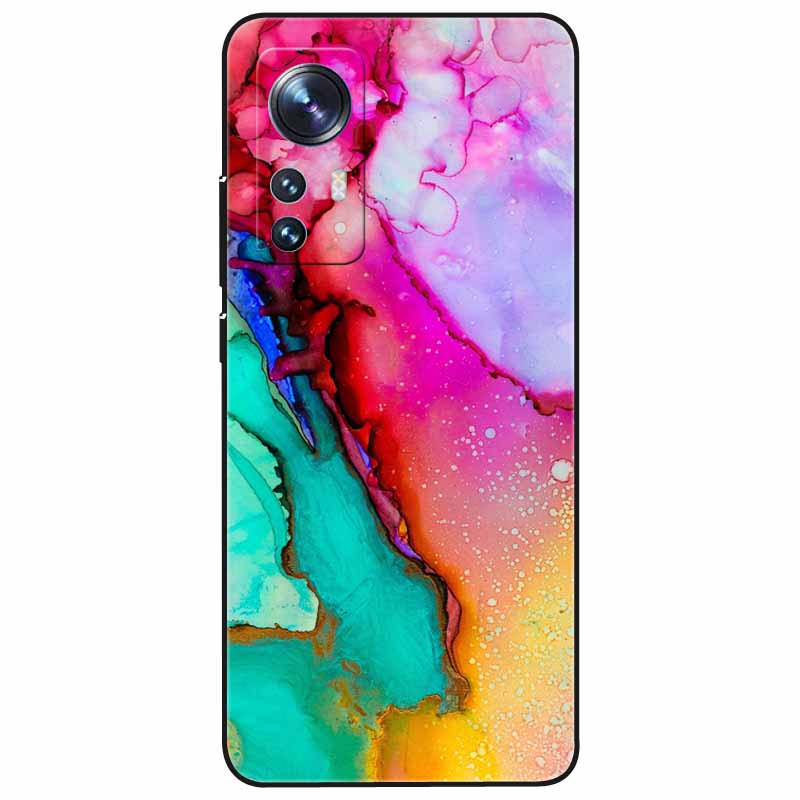 Чехол для Xiaomi Redmi Note 12s 12 S Мягкий Черный Силикон Крутой Мраморный ТПУ Funda Para для Redmi Note 12S 2023 Ударопрочный Note12s