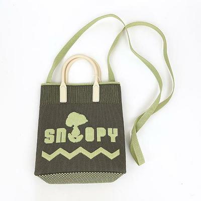 Мини-сумка-тоут Snoopy с силиконовой ручкой 2WAY Olive Root SNOOPY