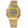 CASIO цифровые наручные часы винтажная серия A168WG-9W мужчины женщины дети золотой зарубежная модель