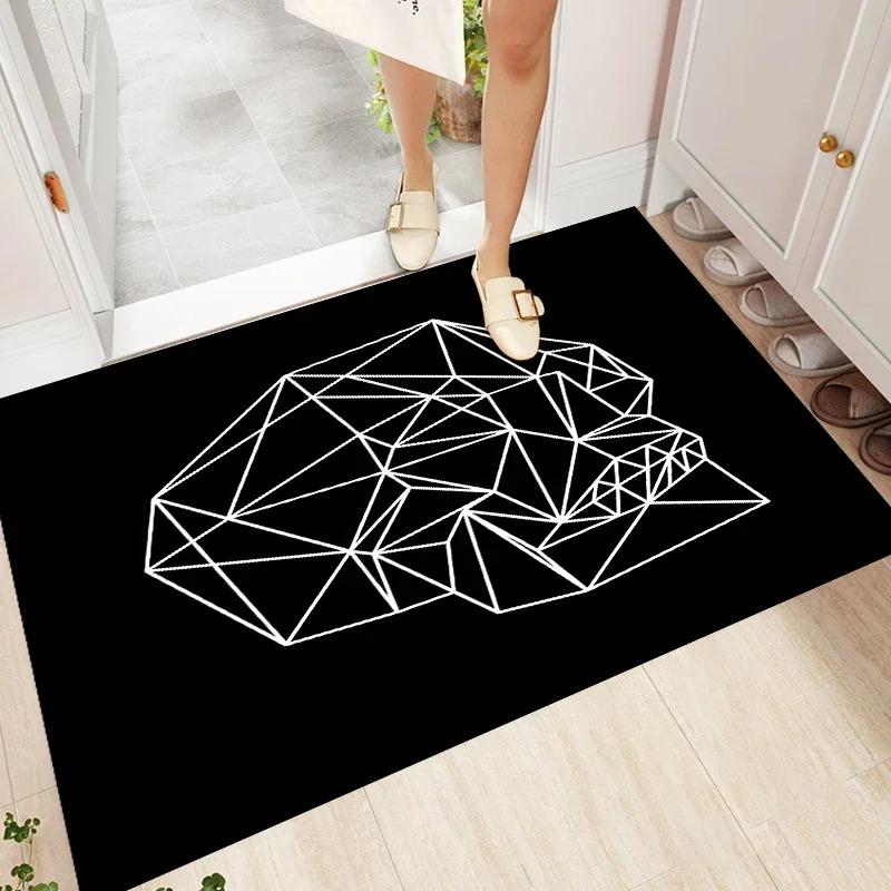 Skull Art Rugs And Carpets For Home Living Room Bedroom Decoration Area Rug Doormat Kitchen Bathroom Non-Slip Mat Cartoon Rugs