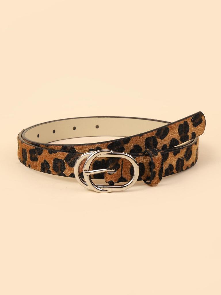 "Retro Leopard Belt for Women - Perfect for Dresses, Suits, and Jeans"