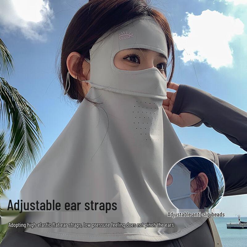Women's UV Protection Ice Silk Full Face Mask
