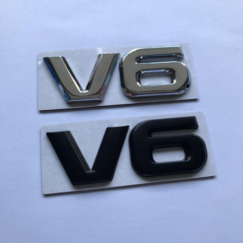 Авто Стайлинг 3D Металл V6 V8 Наклейка на Авто Значок Шильдик V6 V8 Значок Шильдик Наклейка с Именем Замена авто Аксессуары