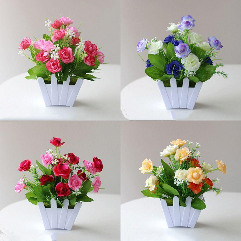 10 Styles Simulation Plant 16~22cm Home Living Room Ornaments Artificial Flowers Home Decor