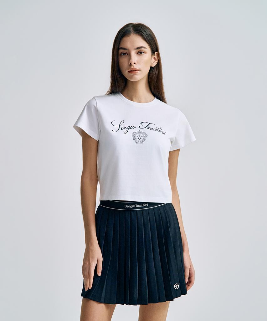 SERGIO TACCHINI W Классическая мини-футболка с графическим принтом