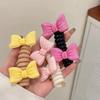 Пластиковый бант-узел, кольцо для волос, симпатичное, телефонный шнур, кольцо для волос, новые аксессуары для волос с пузырьками, для девочек