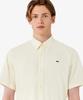 LACOSTE Men'S Chambray Short Sleeve Shirt Ch359E-56G 056