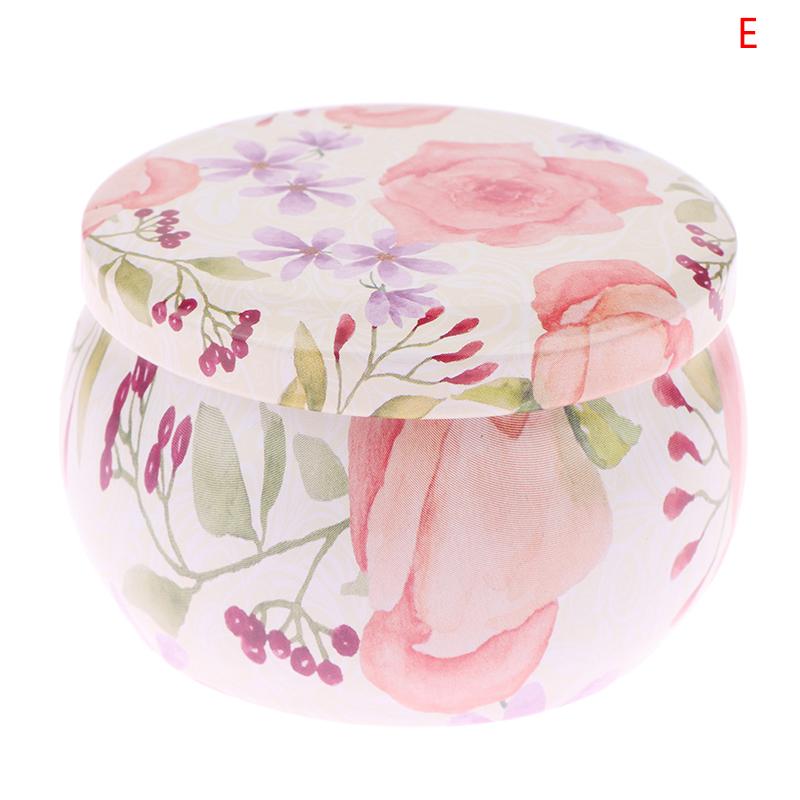 4 унции герметичная банка металлические банки для свечей коробка для конфет розовый чайник органайзер для хранения ювелирных изделий жесть рождественский упаковочный ящик