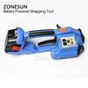 ZONESUN ZS-ORT200 Аккумуляторный электрический инструмент для упаковки ПЭТ-лентой (PP) Электрический инструмент для обвязки пластиковой лентой