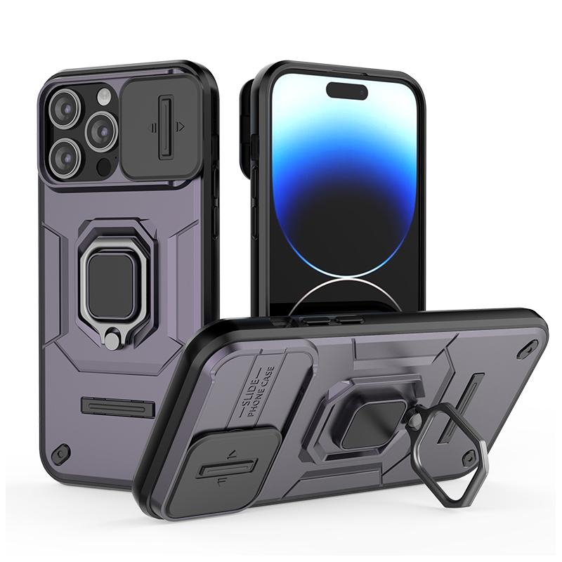 Fundas For iPhone 14 Pro Max Case Противоударный бронированный чехол Slide Lens Protective Back Coque для Apple iPhone 13 14 15 Plus Phone Cover
