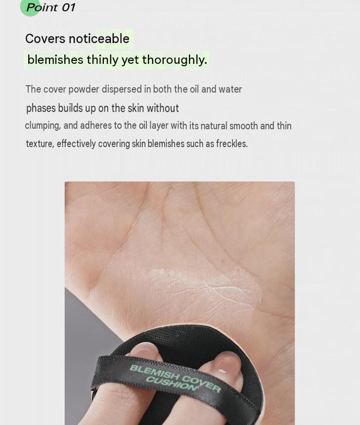 VOV Blemish Cover Cushion Velvet 15g - Velvet Finish High Coverage Cushion Foundation