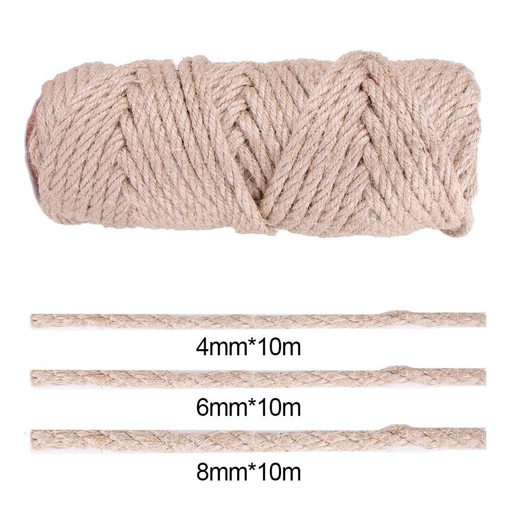 Сменный джутовый шпагат, скрученная сизалевая веревка, кошачья игрушка для дерева, веревка для связывания, веревка для кошачьей когтеточки
