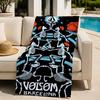 Бренд V-Volcom Полотенце пляжное, быстросохнущее впитывающее банное полотенце для плавания, спортзала, кемпинга, отдыха на природе