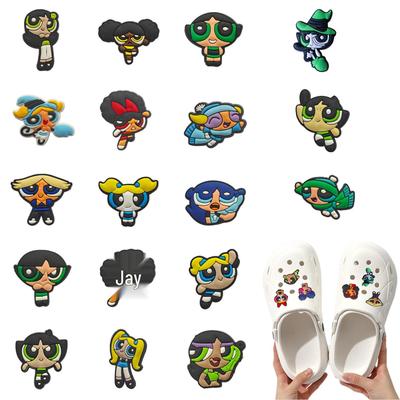 Съемные шармы для Crocs 'Летающая Девочка' - Модные Украшения для Обуви на Фестивали и Вечеринки