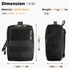 TRIWONDER Survival Game Pouch Tactical Pouch MOLLE Pouch Back Военный чехол с аксессуарами для хранения Рыбалка Использование на открытом воздухе Совместимость с Molle (черный)