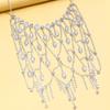 Long Tassel Rhinestone Necklace Women's High Sense Temperament Light Luxury Full Diamond Neck Chain Versatile Accessories