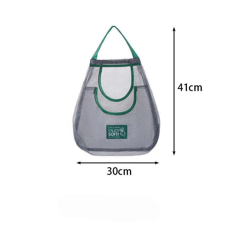 Угловая кухонная подвесная сетчатая сумка для хранения фруктов, овощей, чеснока, лука и имбиря
