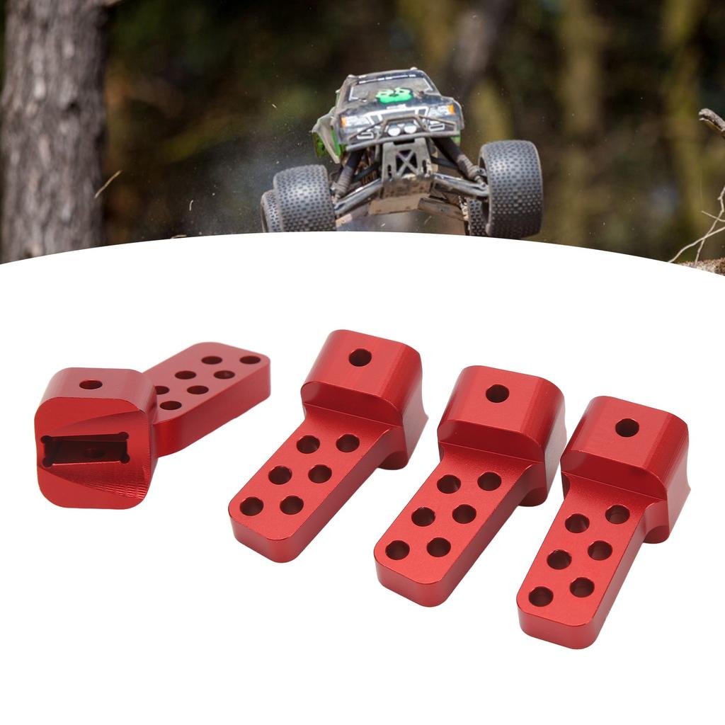 4PCS RC Link Mount Set Aluminum Alloy Multi Angle Rear Axle Lower Link Mount Spare Parts for SCX10 II AR44 1Celsius10 RC Car