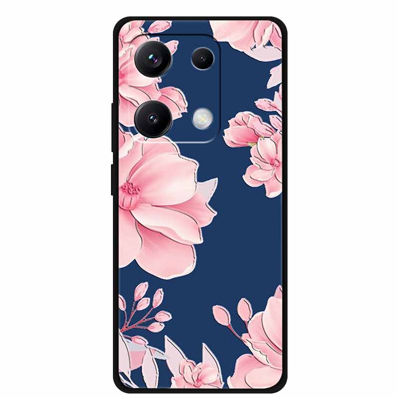 3D Emboss Case For Xiaomi Redmi Note 14S Phone Case 14 S Relief Flower Silicone Soft Back Cover Coque For Redmi Note 14S 4G Case