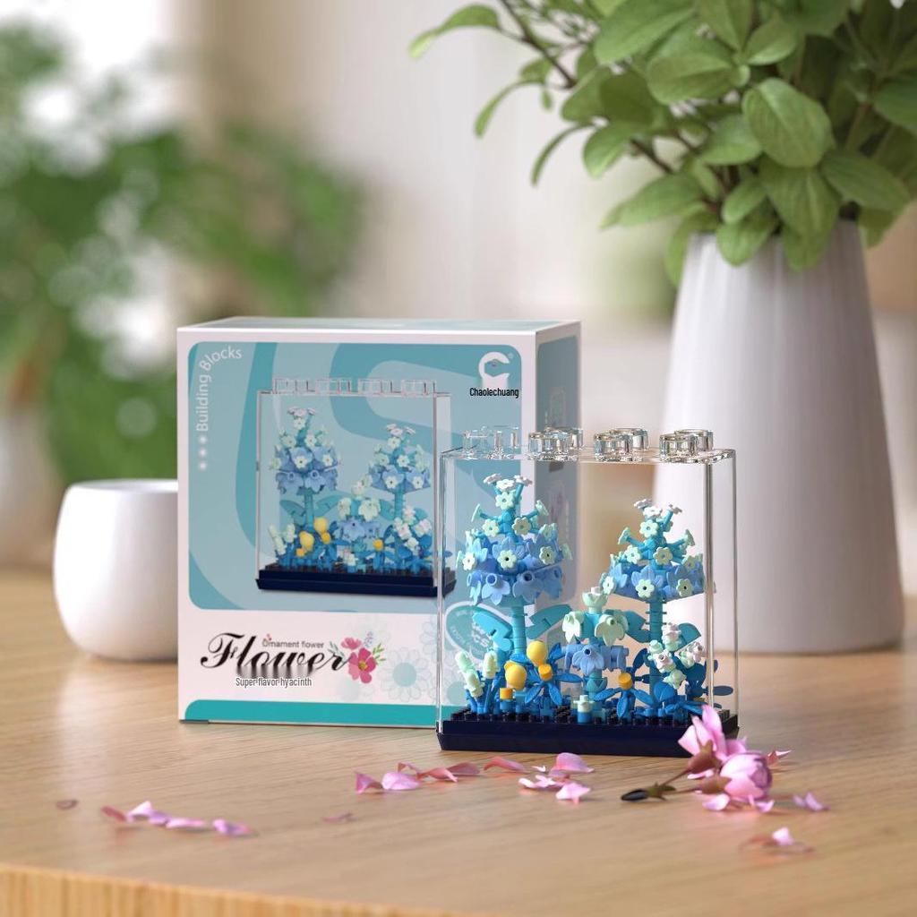 Compatible Lego Dreamy Flower Box: Potted Plant Building Block Bouquet - Sunflower & Carnation Educational Toy.