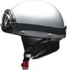 LEAD Motorcycle Helmet Half Vintage Silver Free Size CR-750 57-60cm