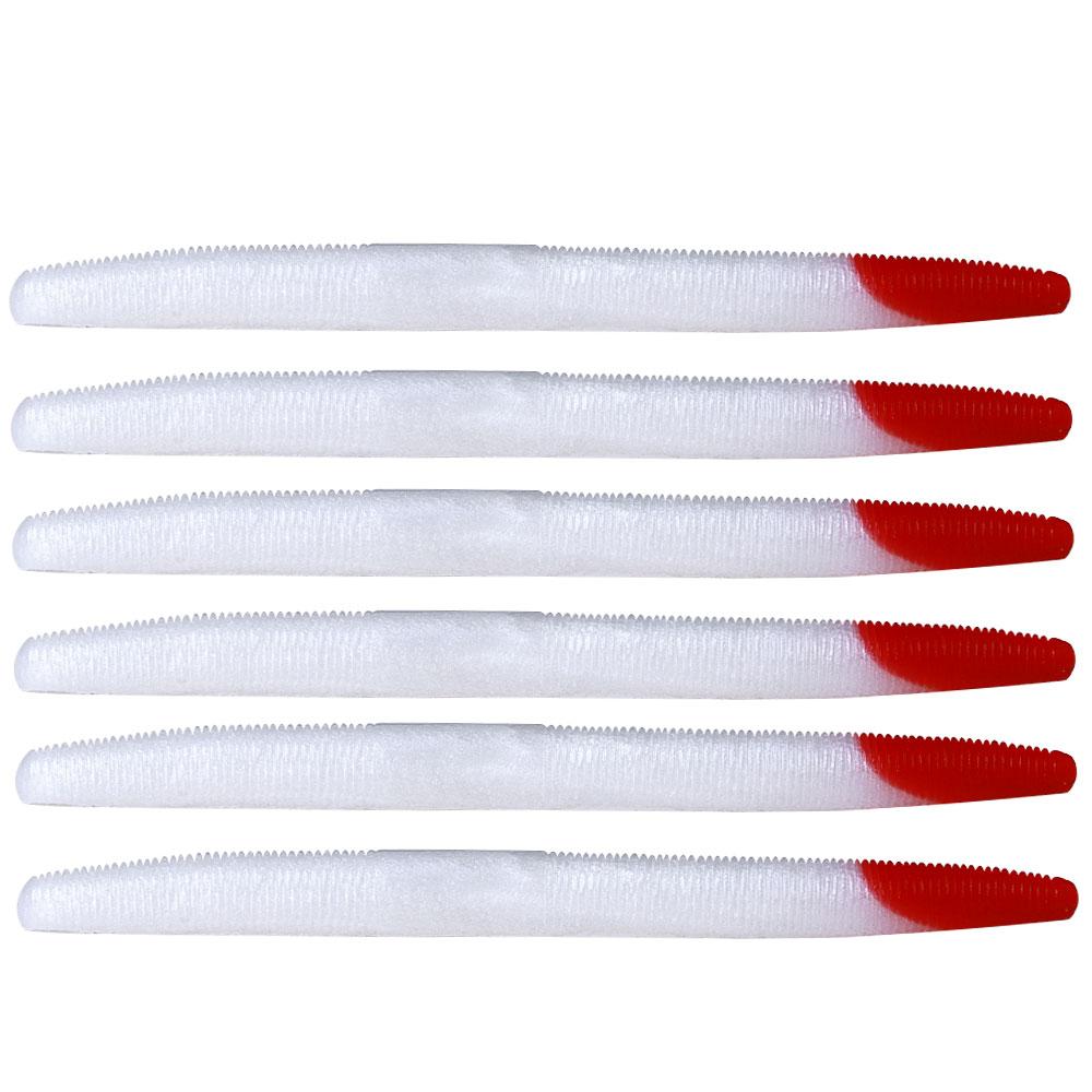 6 шт./пакет, мягкие приманки для дождевых червей Red Wigglers, 11,5 см-.5,5 г, мягкая приманка для рыбалки, приманка для форели, окуня, сома, джиговая приманка