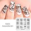 kads Пластины для штамповки ногтей Fashion 001 Design Skirt Lace Image Stamp Templates for Nail Art Stencil for Nails Manicure Tool