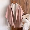 Fashion Light Luxury Bow Pattern Scarf Warm Shawl Autumn And Winter Thickened Outer Scarf