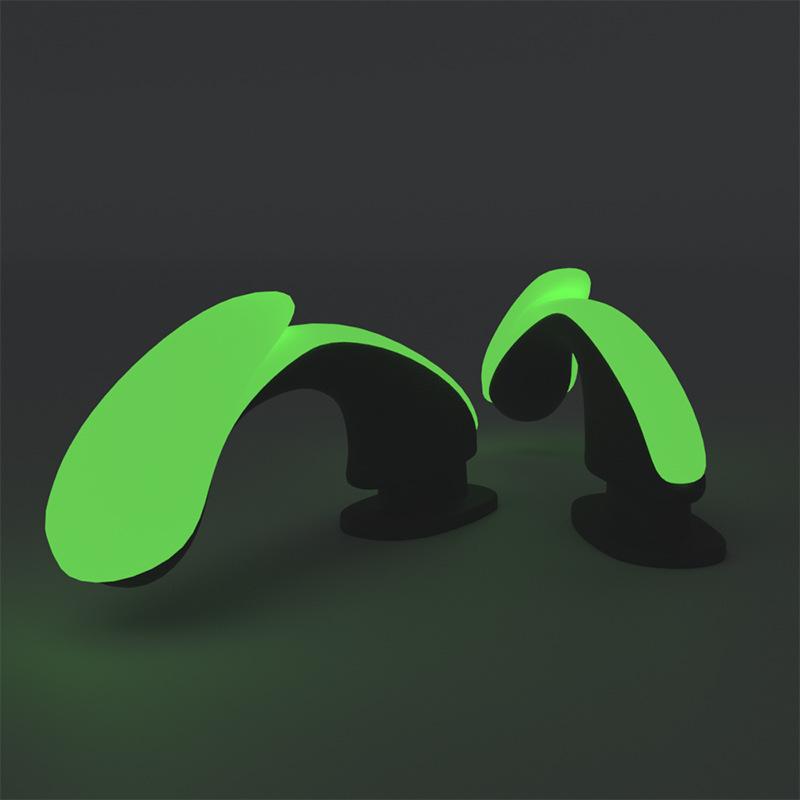 Fashion 1Pair DIY Shoes Charms Night Glowing Lantern Unicorn Cute Strawberry Fins Accessories For Shark Slippers