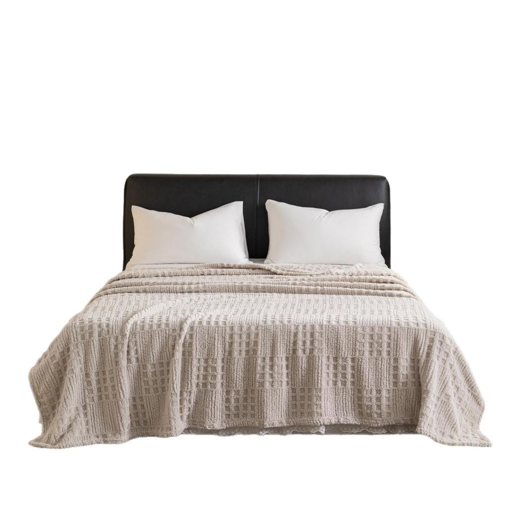 Таффета Однотонное Флисовое Вафельное Жаккардовое Одеяло - Многофункциональное Покрывало и Одеяло для Сна.