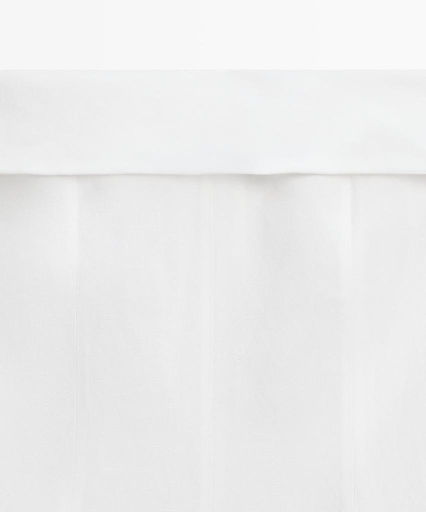 Masimodutti Linen Off-Shoulder Midi Dress