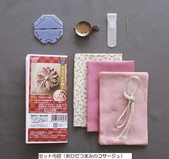 Начните сегодня с взрослой броши-корсажа Цумами Канзаши Клевер Зайку Плиссированный меч 74-807