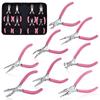 SPEEDWOX Set of 8 Round Pliers Pliers for Pliers Flat Yatko Flat Nose Pliers Accessories Pliers Flat Nose Pliers Crafts Jewelry Pliers End Nippers