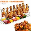 Подставка-держатель для гриля из нержавеющей стали с антипригарным покрытием для куриных ножек