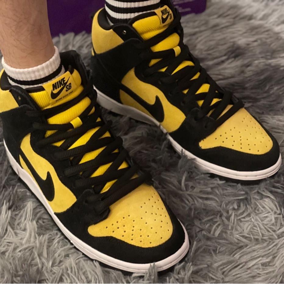 Nike SB Dunk High Черный/Университетский Желтый DB1640-001