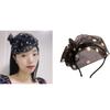 Floral Pillbox Hat Fascinators Hat 20s Opera Tea Hat for Girls Women Vintage Pillbox Hat Tea Hat Fascinators Polka Dot