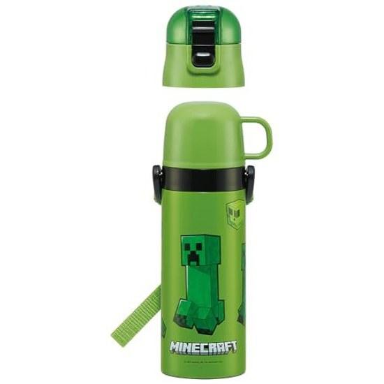Skater water bottle children 2WAY direct drinking 470ml cup 430ml Minecraft boys stainless steel thermal insulation lightweight sports kids child
