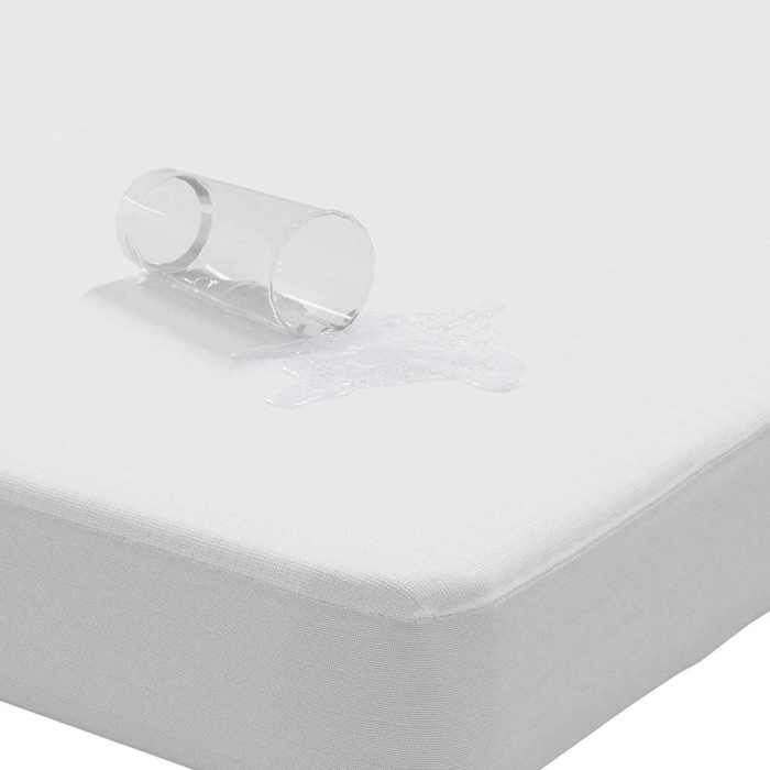 VidaXL Protège-matelas blanc 80x200 cm imperméable, drap de lit, literie, housse de drap-housse, drap-housse, housse de 4100150