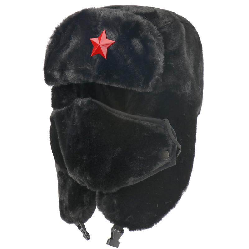 Шапка-бомбер для мужчин и женщин, русские шапки-ушанки, шапки-ушанки из искусственного кроличьего меха, снежные шапки, шапки-ловушки