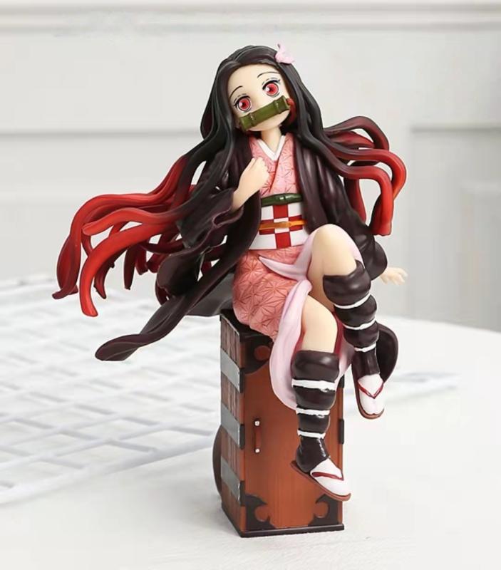 15см Камадо Незуко Клинок Рассекающий Демонов Kimetsu No Yaiba Фигурка Аниме Настольный Гольф Модель Игрушка Подарок Коллекция Украшения Произведение Искусства ПВХ